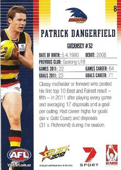 2012 Select AFL Champions #8 Patrick Dangerfield Back